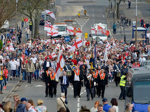 The annual Stone Cross St George's Day Parade