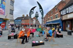Brass Quartet 'The Brass Buttons' perform