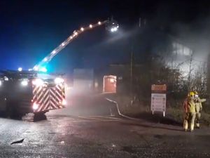Supporting image for story: Fire crews battle Shropshire wood chip blaze