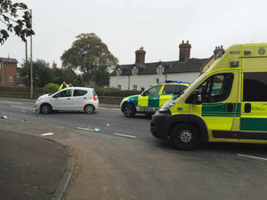 Supporting image for story: Motorcyclist suffers facial injury in 'serious' crash on busy Shrewsbury road