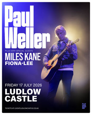 Paul Weller has been confirmed as a headliner for Ludlow Castle 2026 series of concerts.