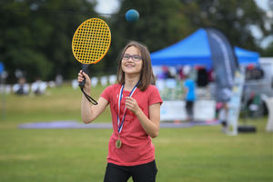 A budding Emma Raducanu!