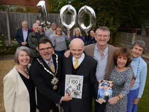Supporting image for story: Happy 100th birthday: Civic leaders join celebrations for Shifnal war veteran Les Cherrington - with pictures