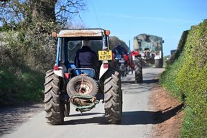 The tractor run gets underway