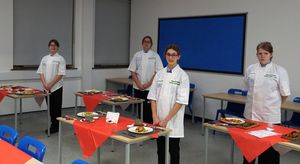 Ready, steady cook - Martha Heap, Erin Eadie, Chloe Griffiths and Gabriella Serafin took part in the competition.