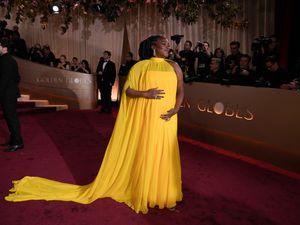 Supporting image for story: Wunmi Mosaku reveals pregnancy on Golden Globes red carpet