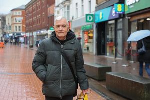 Allan Sharratt in Walsall town centre in the West Midlands.