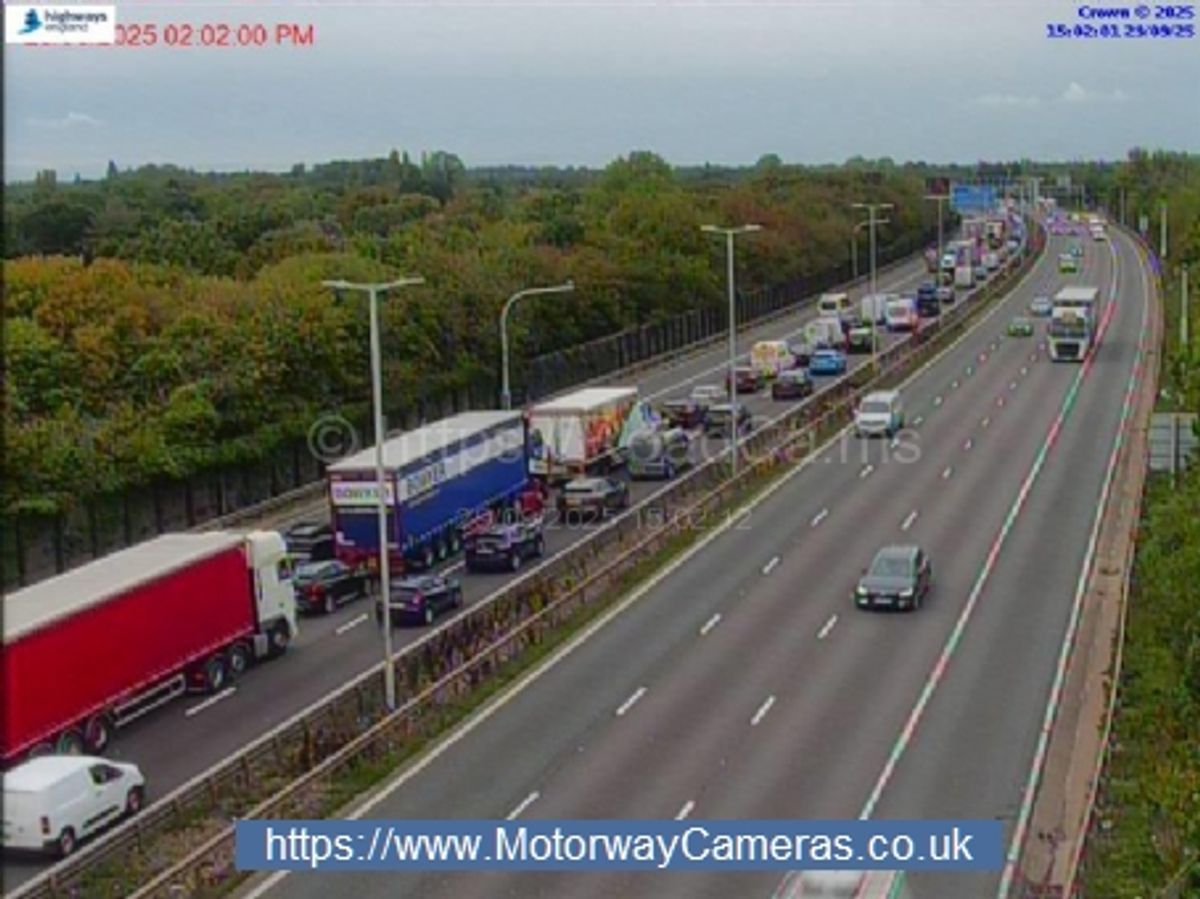 Delays on the M6 near Cannock hours after car fire extinguished Delays on the M6 near Cannock hours after car fire extinguished