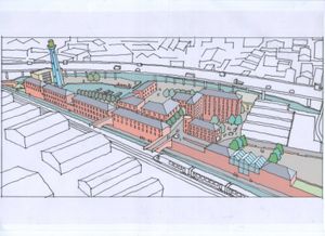 An artist's impression of how the site could look