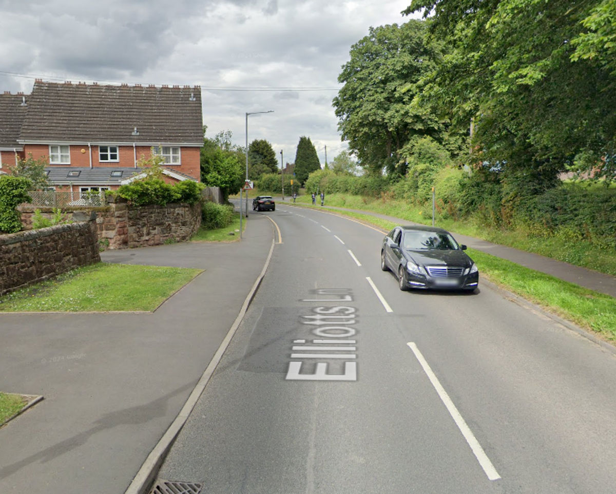 Pedestrian hit by car near Staffordshire train station suffers leg injury