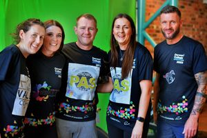 From left: Katie Thomas Davies, Teri Ann Burgoyne, Mark Lunt, Sian Thomas and Steve Evans