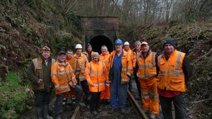 Dave Shaw and the team behind the Berwyn Tunnel job.