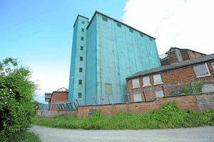Supporting image for story: Second silo due to be demolished in push to redevelop Shrewsbury's historic flax mill
