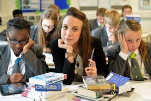 Jess back to school at Kings C of E School, Regis Road 