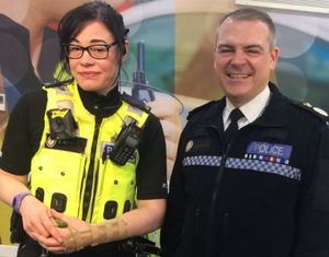 Pc Agyei and Chief Constable Thompson