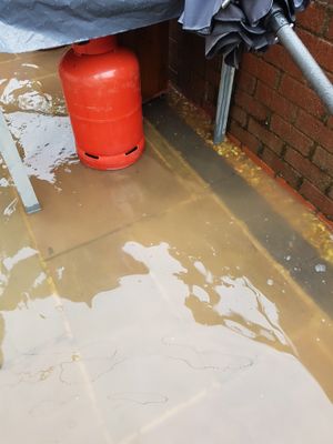 Severn Trent is assessing damage at homes following the sewage leak