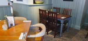 The seating areas are well spaced out