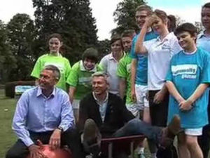 Supporting image for story: Jonathan Edwards and David Moorcroft in Much Wenlock