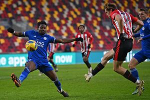 Walsall's Pressley played three times in all competitions for Brentford. (Photo by BEN STANSALL/AFP via Getty Images)