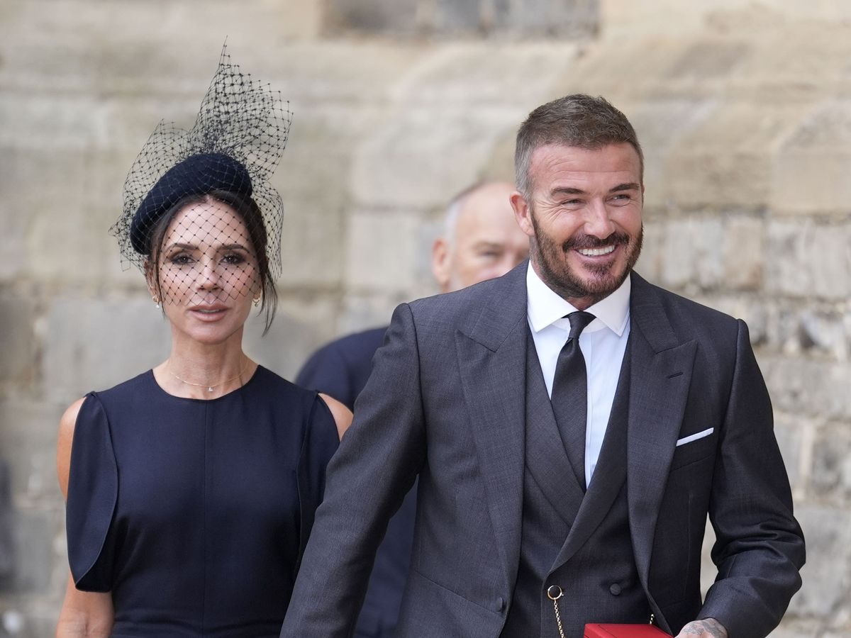 Beckhams lead guest arrivals to wedding of Holly Ramsay and Adam Peaty