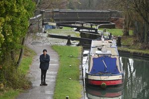 Chris Yates and his boat Marybet are 'stranded'.