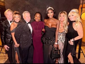 Housewives of cheshire Stars Claire Cauldwell, Lystra adams and Nick and Rosyton Blythe 