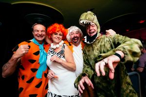 A huge roar from fans in 2016 at The Civic. In picture (L to R): Rob Davies, Diane Cook, Wilfred Spittle and John Welch - from Cannock