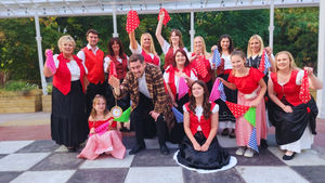 The cast of the musical evening