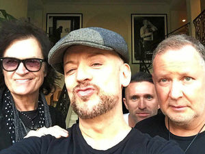 Supporting image for story: West Midlands celebrities pose for Super Bowl selfie