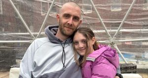 Sophia (right) and her father Michael.