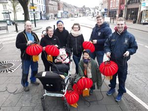 The decorators, including Lucy Luk (second from left)