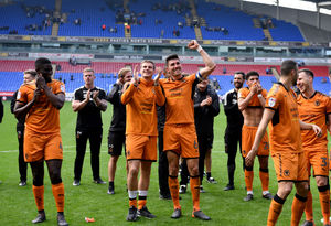 Wolves celebrate winning the league
