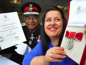Supporting image for story: I took on the gangs and won, says  Karen as she receives empire medal