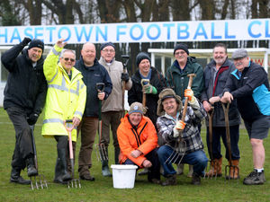 Supporting image for story: Chasetown volunteers pitch-in to pass inspection 