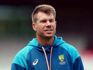 David Warner at Australia training