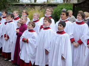 Supporting image for story: Choristers abseil 40ft down Lichfield Cathedral School to raise funds for tour