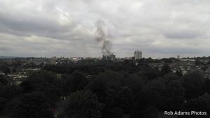 Rob Adams took this photo during the blaze