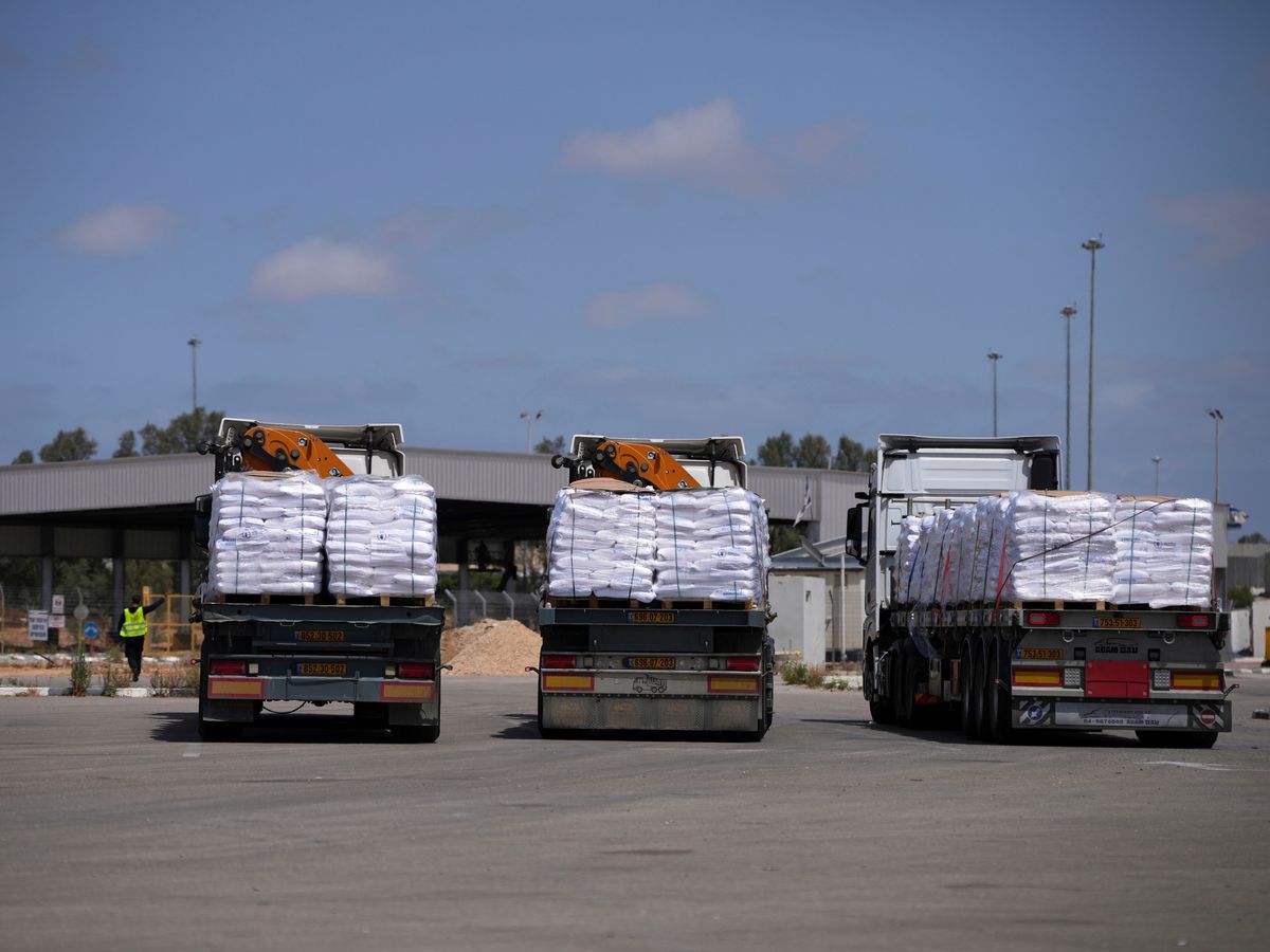 First aid trucks enter Gaza after nearly three months of Israel’s blockade