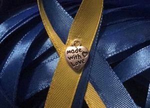 The fundraising ribbons 