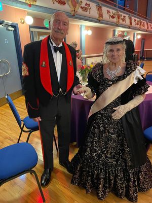 Glammed up for the Grand Victorian Ball at the Pavilion