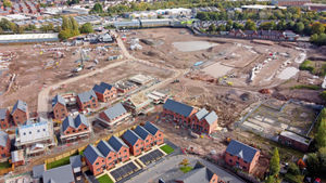 Work continuing on the estate at the Goodyear factory last year