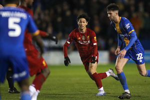 Takumi Minamino of Liverpool (AMA)