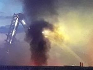 Supporting image for story: Blaze rips through Lye scrap yard