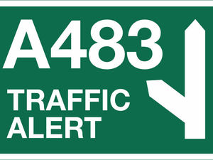 Supporting image for story: Delays on busy A483 after crash near Oswestry