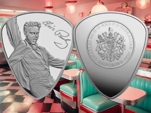 The Official Elvis Presley Plectrum Coin is available to anyone, but only one coin can be ordered per household | London Mint Office