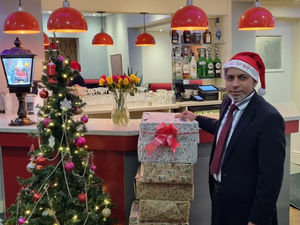 Aminur Rahman, of Le Raj Indian Restaurant, has donated to his local food bank
