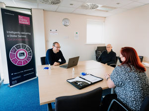 Supporting image for story: It is so much better being able to meet face-to-face again, says boss