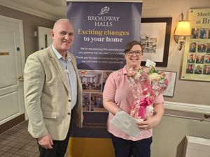 Supporting image for story: Activities assistant celebrates 10 years of service with Broadway Halls