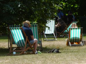 People in deckchairs
