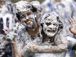 Supporting image for story: In Pictures: There’s no place like foam for St Andrews students on Raisin Monday